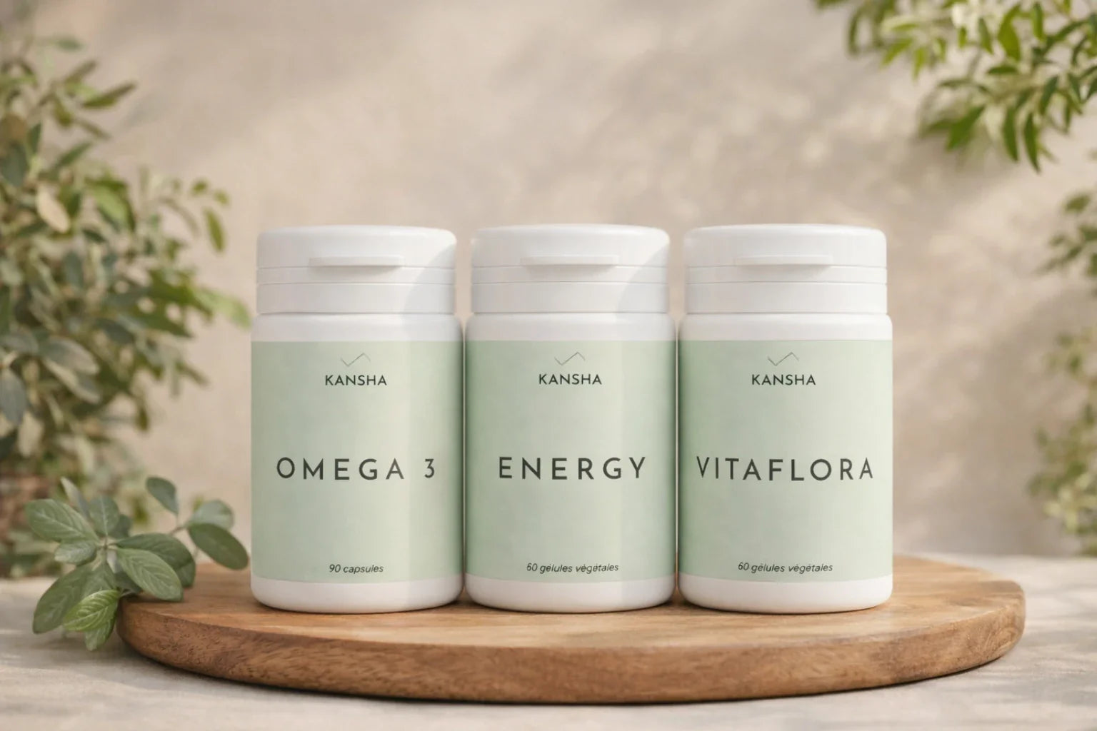 compléments alimentaires de la gamme BALANCE de KANSHA, pour le bien-être et la santé
