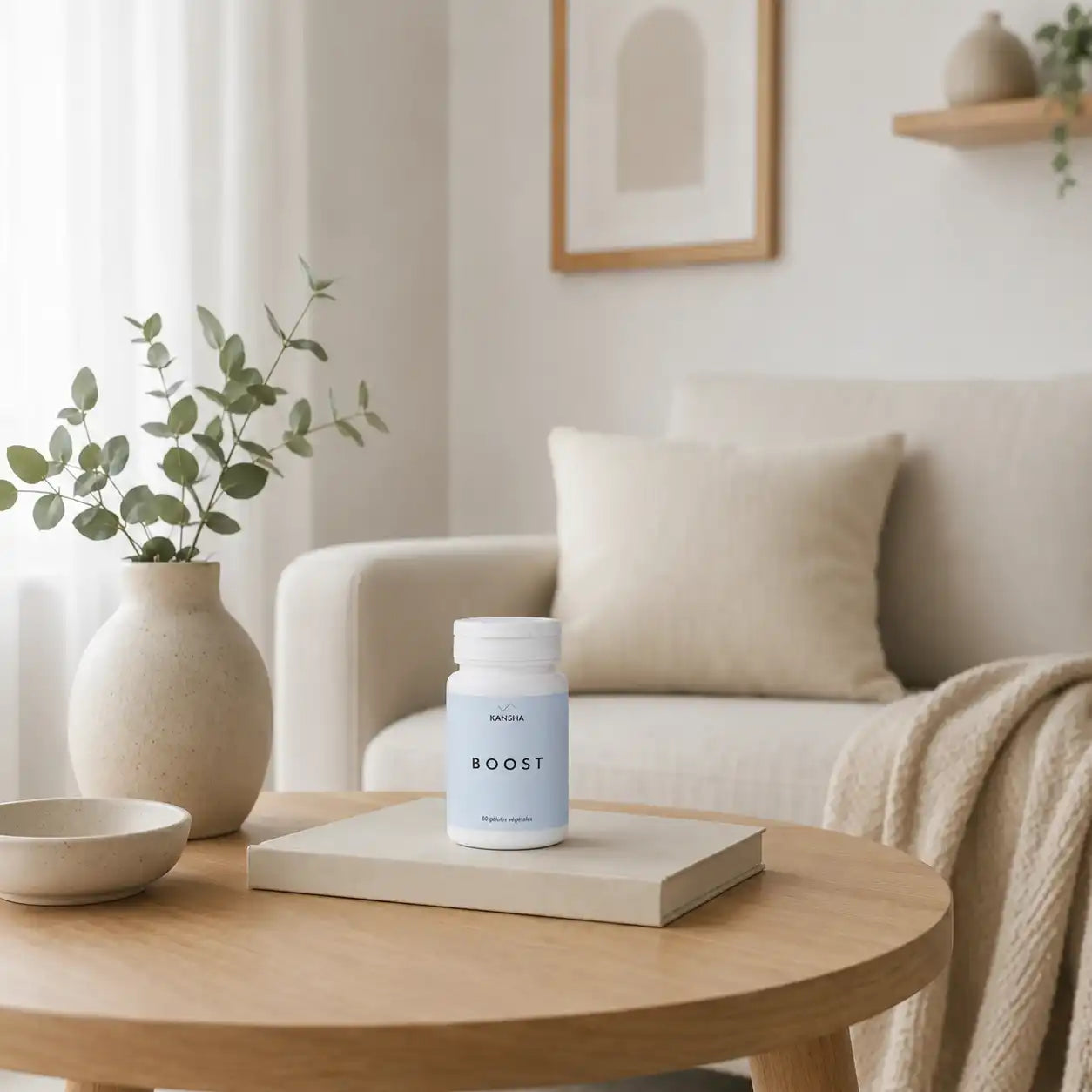 Complément alimentaire KANSHA BOOST – formule brevetée Sinetrol Xpur associant guarana, pamplemousse et orange sanguine pour la combustion des graisses et la vitalité