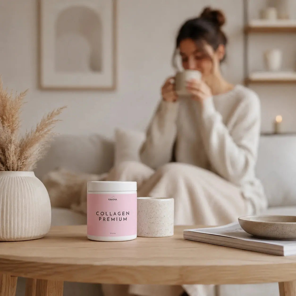 Complément alimentaire KANSHA COLLAGEN PREMIUM – collagène marin Peptan® et vitamines pour la beauté et la fermeté de la peau