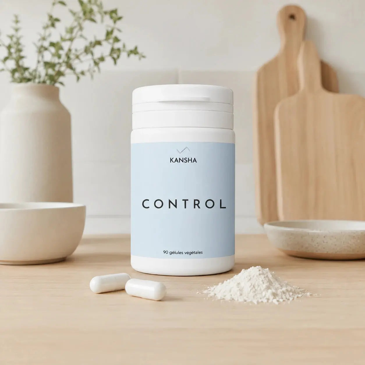 complément alimentaire CONTROL de KANSHA à base de poudre de konjac pour aider à la perte de poids