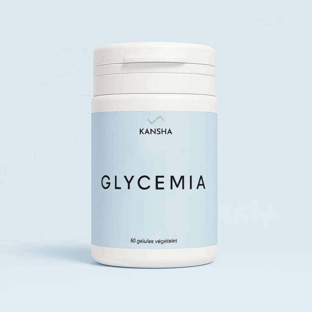 Complément alimentaire KANSHA GLYCEMIA – association de cannelle, fenugrec et chrome pour réguler la glycémie et soutenir le métabolisme énergétique
