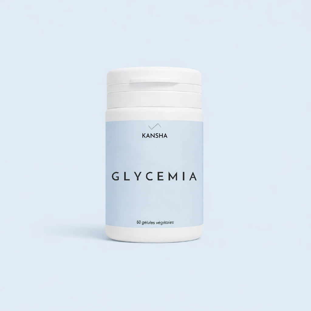 Complément alimentaire KANSHA GLYCEMIA – association de cannelle, fenugrec et chrome pour réguler la glycémie et soutenir le métabolisme énergétique