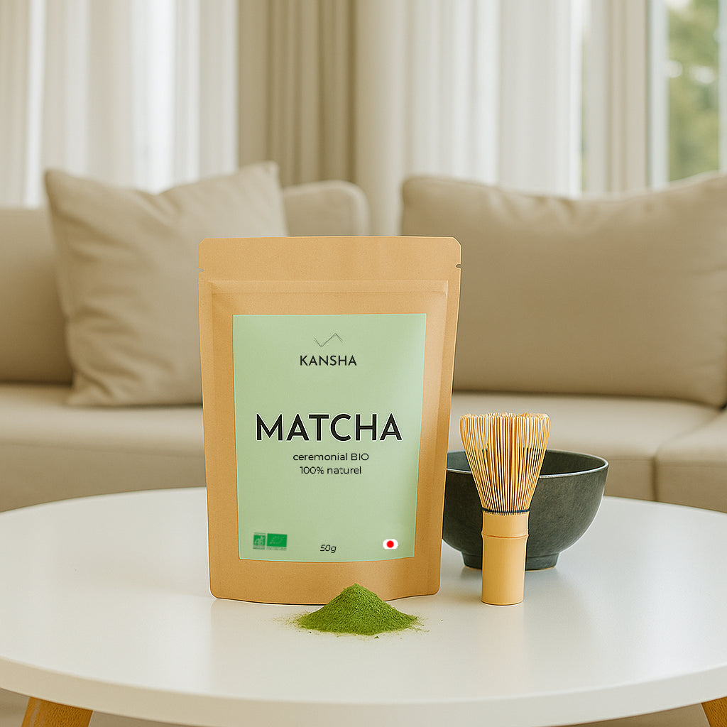 Complément alimentaire KANSHA MATCHA – énergie naturelle et antioxydants inspirés du Japon