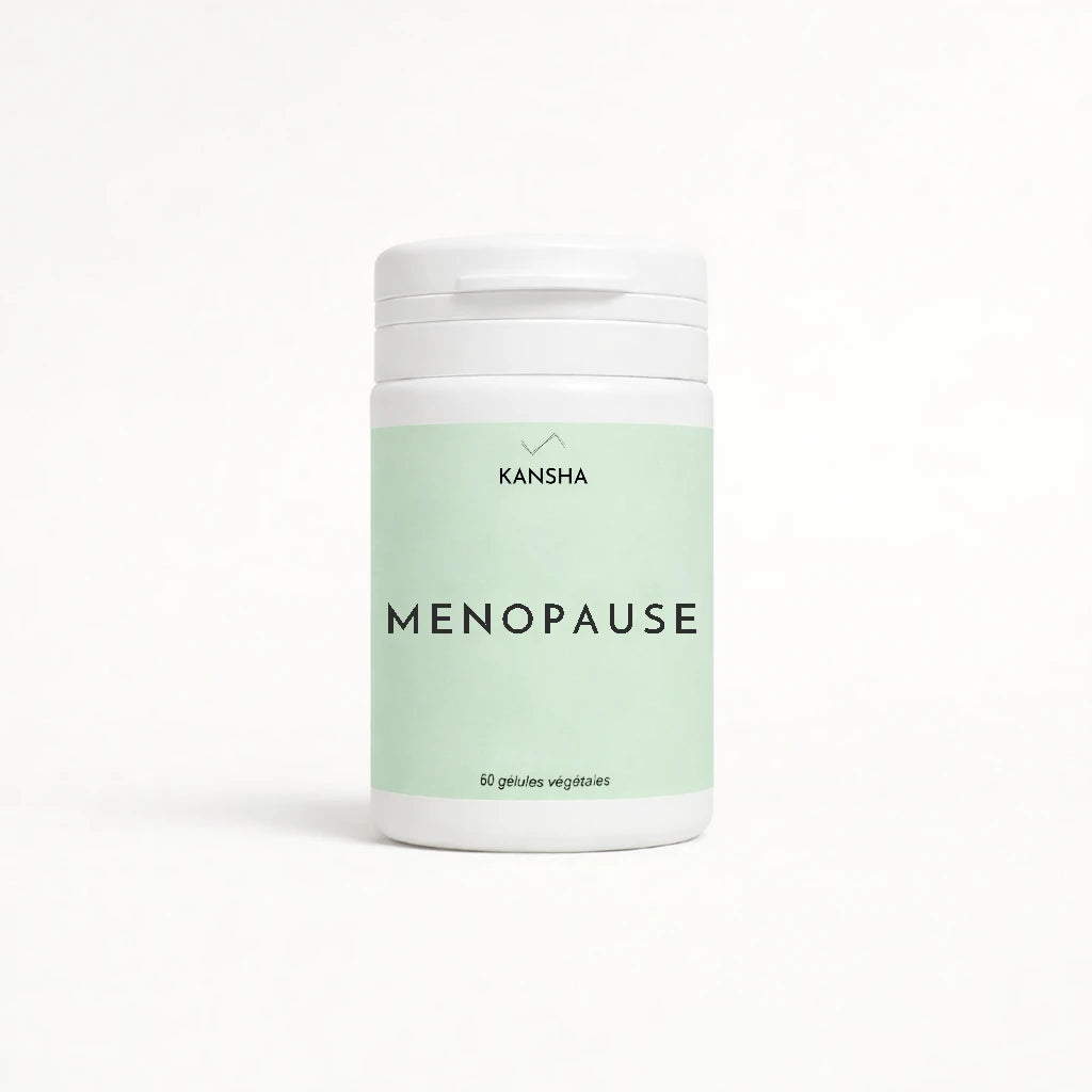Complément alimentaire KANSHA MENOPAUSE – formule à base de pollen, sauge, eschscholtzia et vitamine B6 pour le confort hormonal et l’équilibre féminin
