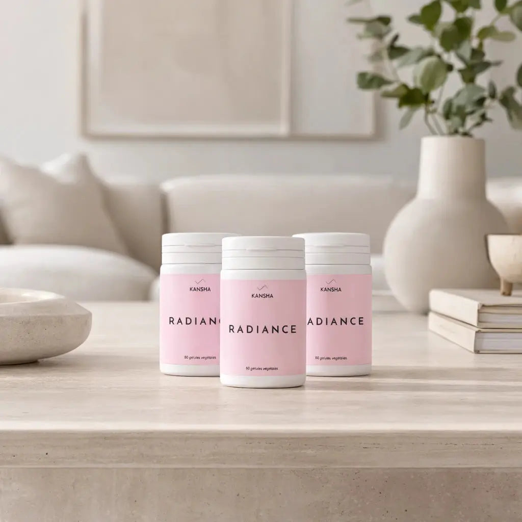 Cure de 30 jours RADIANCE KANSHA - préserver l'éclat naturel et la fermeté de la peau avec SkinAx²™