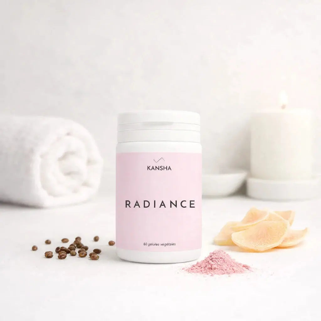 Complément RADIANCE KANSHA - antioxydants, coenzyme Q10 et SkinAx²™ pour une peau lumineuse et jeune