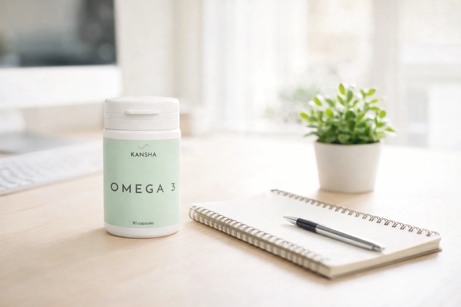 complément alimentaire OMEGA 3 de KANSHA - pour la santé cardio-vasculaire et mentale