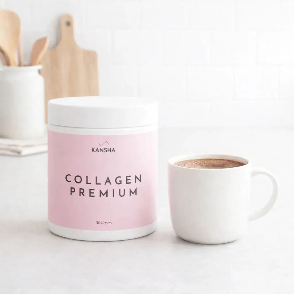 Complément alimentaire KANSHA COLLAGEN PREMIUM – collagène marin Peptan® et vitamines pour la beauté et la fermeté de la peau