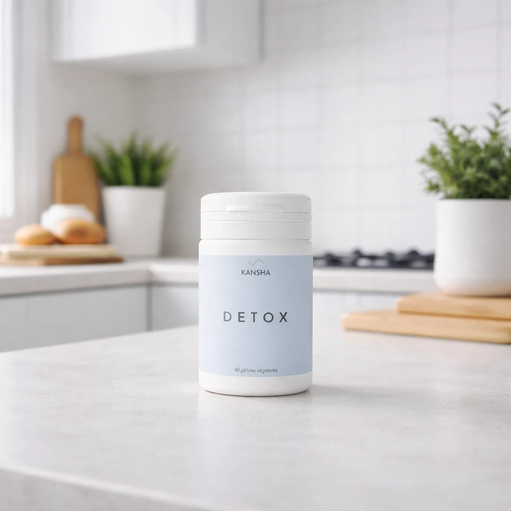Complément alimentaire KANSHA DETOX – association de chardon-marie, piloselle et aubier de tilleul pour la détoxification du foie et l’élimination naturelle