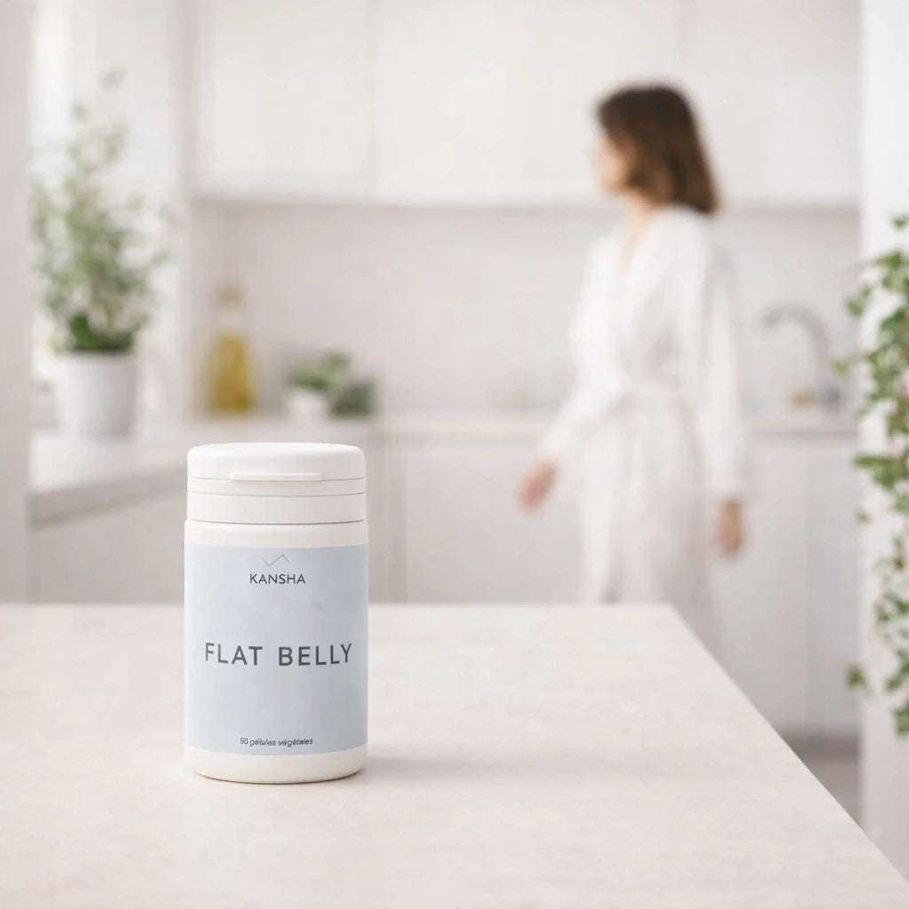 Complément alimentaire KANSHA FLAT BELLY – fenouil, guimauve et gentiane pour le confort digestif et la légèreté abdominale