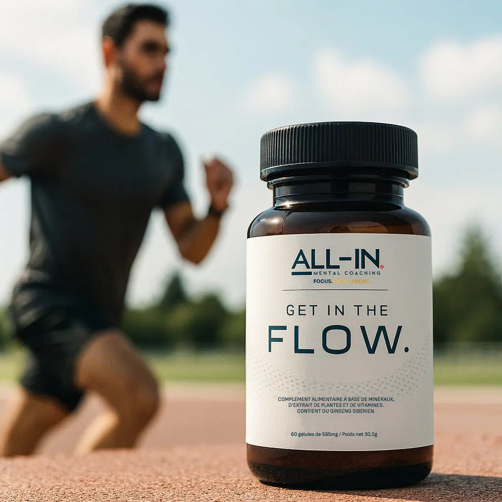 Nahrungsergänzungsmittel KANSHA GET IN THE FLOW – natürliche Formel für Leistung und Ausdauer von Sportlern, unterstützt Energie, Konzentration und Erholung