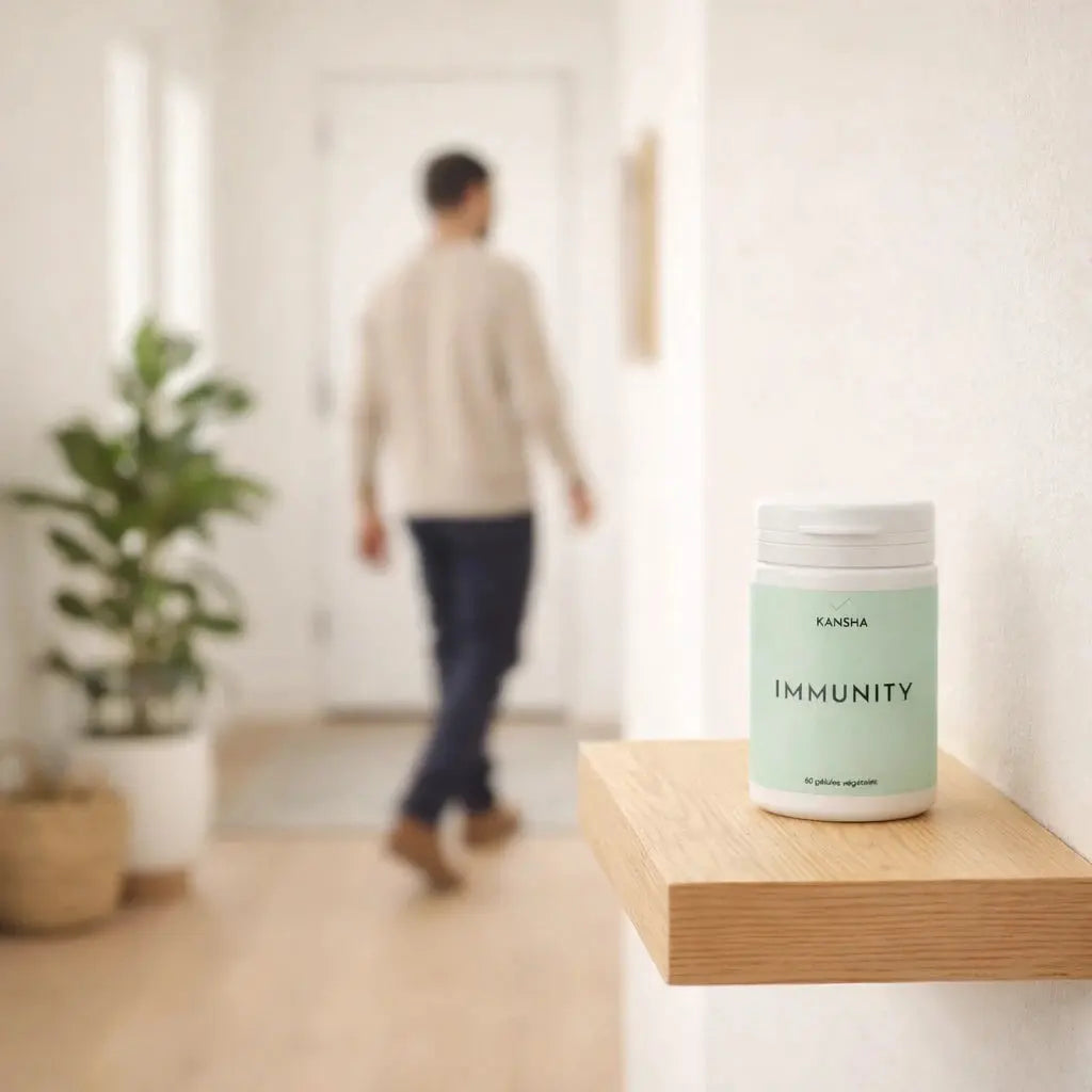 Capsules IMMUNITY KANSHA aux vitamines B et D pour booster les défenses naturelles et réduire la fatigue