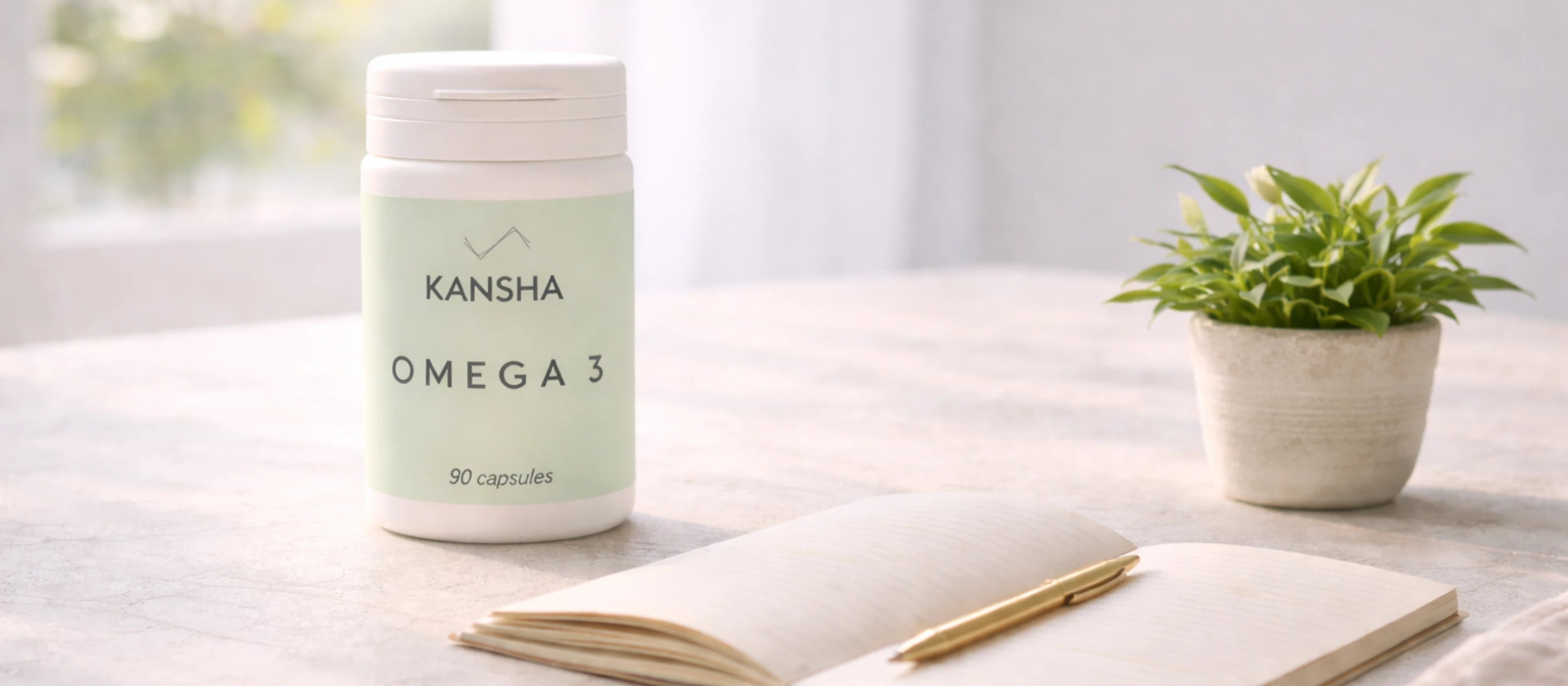 complément alimentaire OMEGA 3 de KANSHA - pour la santé cardio-vasculaire et mentale