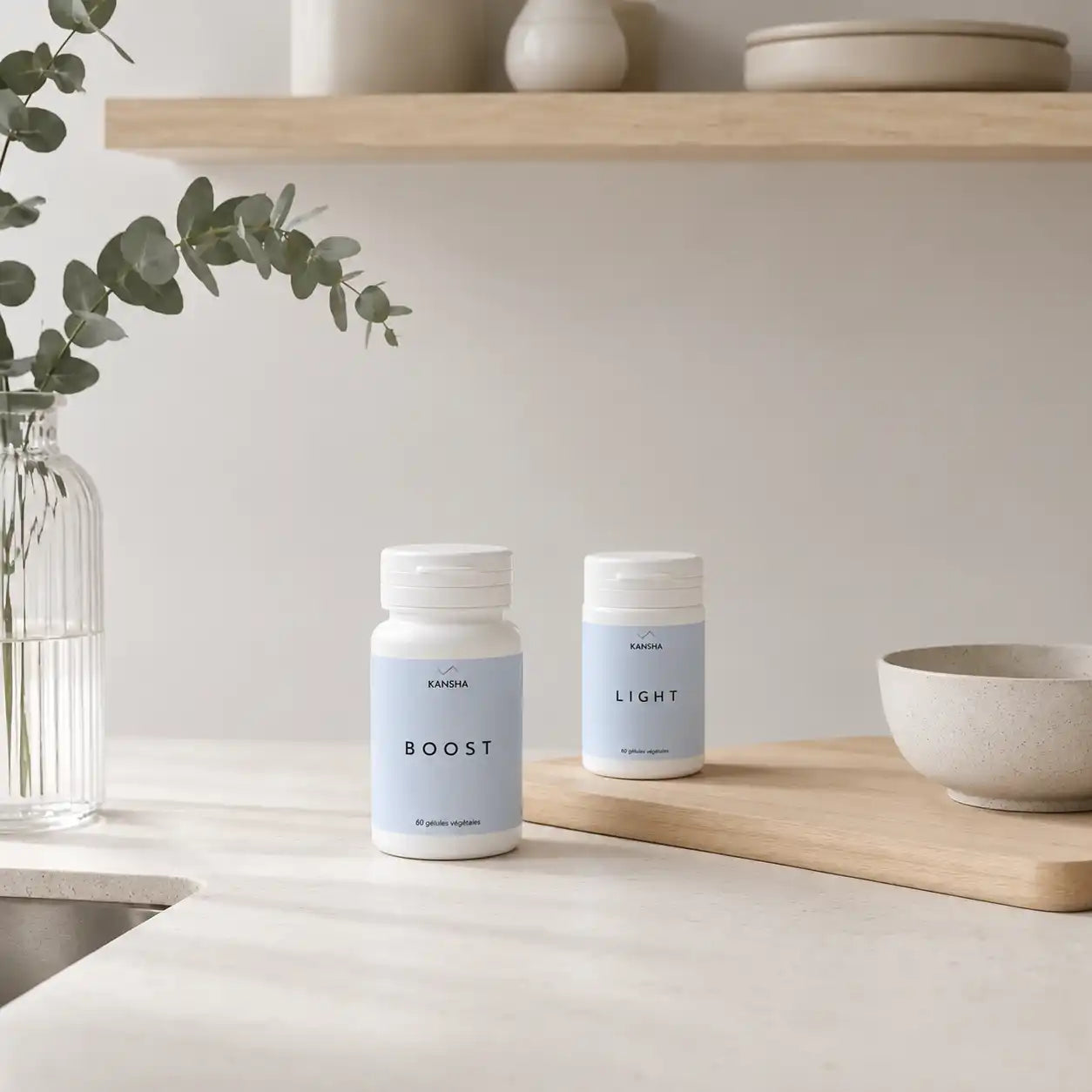 Compléments alimentaires KANSHA BOOST et LIGHT – duo actif pour soutenir la combustion des graisses et l’élimination pendant l’entraînement