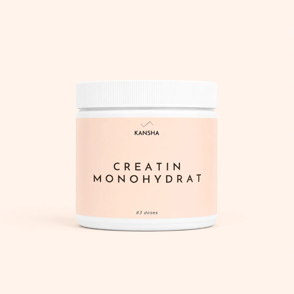 Créatine monohydrate en poudre KANSHA 250 g pour la performance et la récupération musculaire.