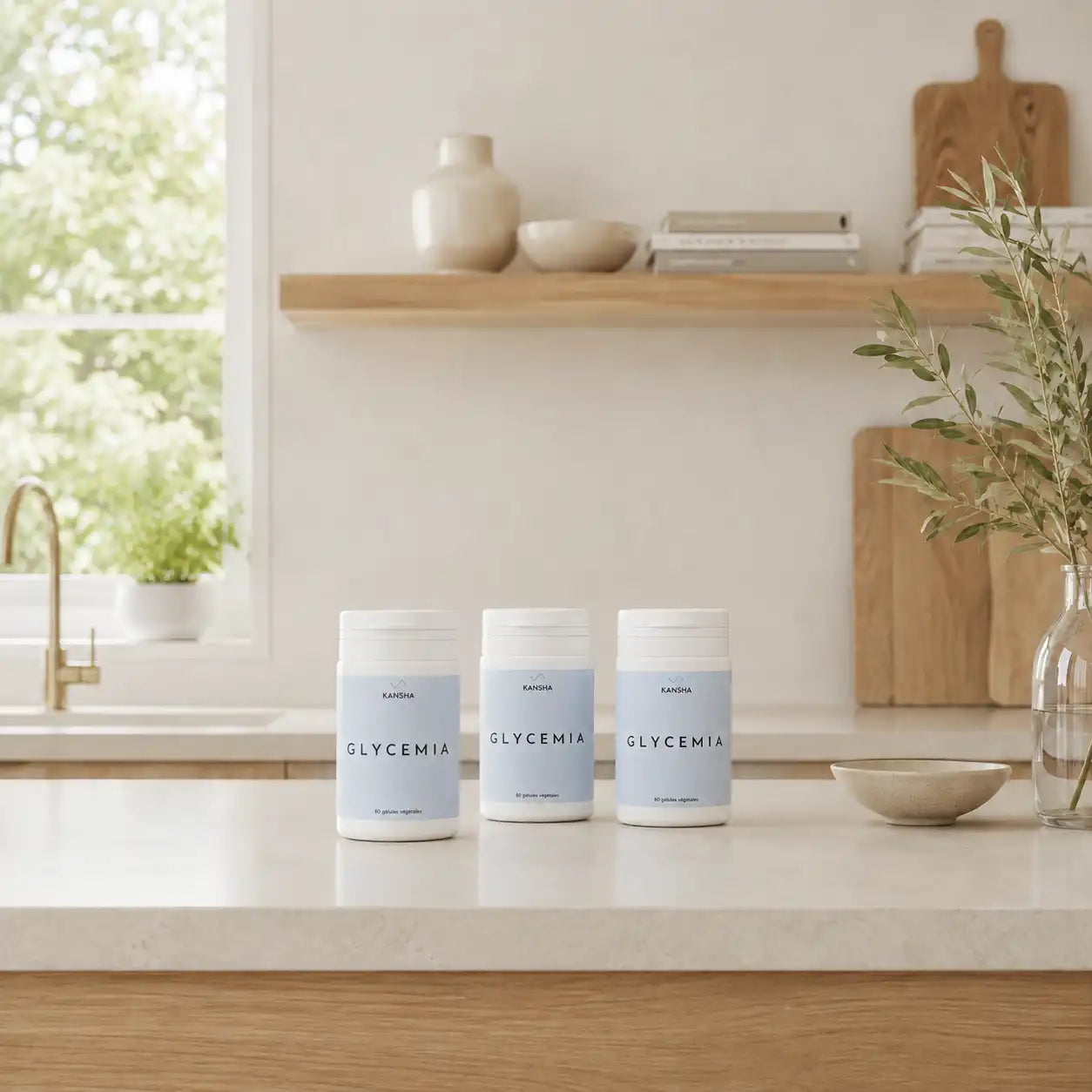 Complément alimentaire KANSHA GLYCEMIA – association de cannelle, fenugrec et chrome pour réguler la glycémie et soutenir le métabolisme énergétique