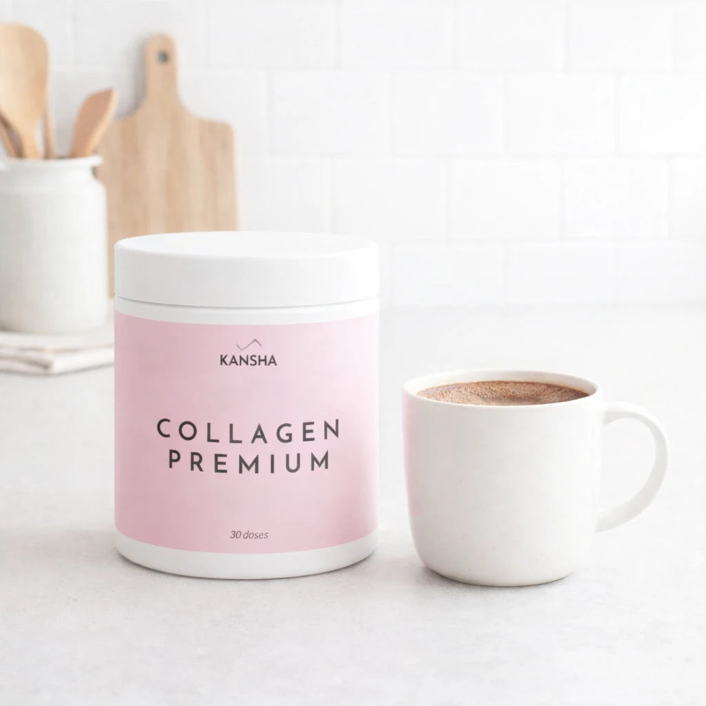 Complément alimentaire KANSHA COLLAGEN PREMIUM – collagène marin Peptan® et vitamines pour la beauté et la fermeté de la peau