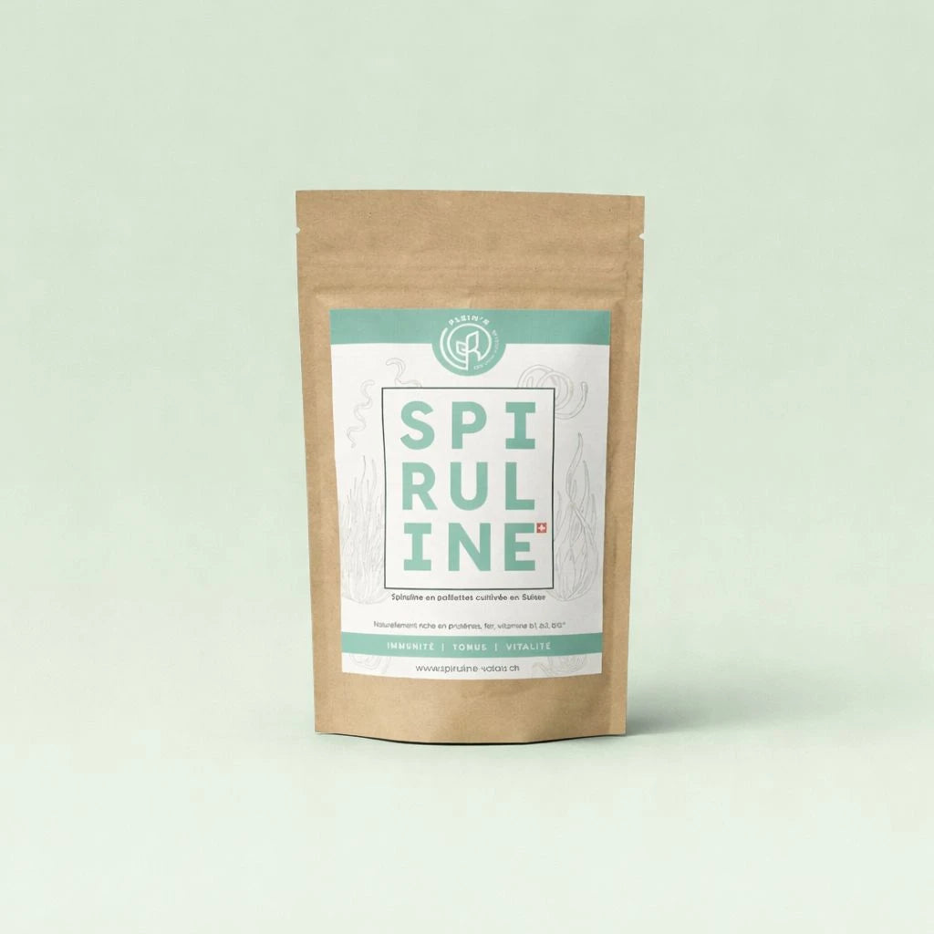 La SPIRULINE de KANSHA, super-aliment pour la vitalité générale, boost d'énergie naturelle, soutien musculaire, effet anti-inflammatoire et renforcement du système immunitaire